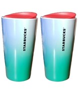 Starbucks 2022 Blue Green Ocean Gradient Travel Cup Ceramic Tumbler 12oz... - $34.17 CAD