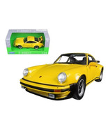 1989 Porsche 911 / 964 Turbo 1/24 Scale Diecast Model - Yellow - Window Box - £27.12 GBP