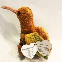 Retired Ty Beanie Baby Beak The Kiwi Bird Mint Condition with Tags - £35.97 GBP