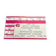 MLB 1991 05/01 Pittsburgh Pirates v Cincinnati Reds Ticket Bonilla HR Bo... - $189.87 MXN
