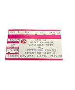 MLB 1991 05/01 Pittsburgh Pirates v Cincinnati Reds Ticket Bonilla HR Bo... - €8,68 EUR