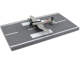 Vought F4U Corsair Fighter Aircraft Gray &quot;United States Navy&quot; with Runway Sec... - £15.76 GBP