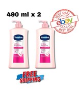 2 x 490 ml  Vaseline Body Lotion Healthy Bright UV Extra Brightening Pin... - $1,398.95 MXN