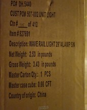 Multihousing Direct 827691 Wave Rail Light 29&quot;/4 Lamp SN Lights - £29.71 GBP