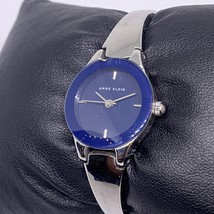 Anne Klein Dark Blue Dial Silver Tone Stainless Steel Watch Working New ... - $32.19 CAD