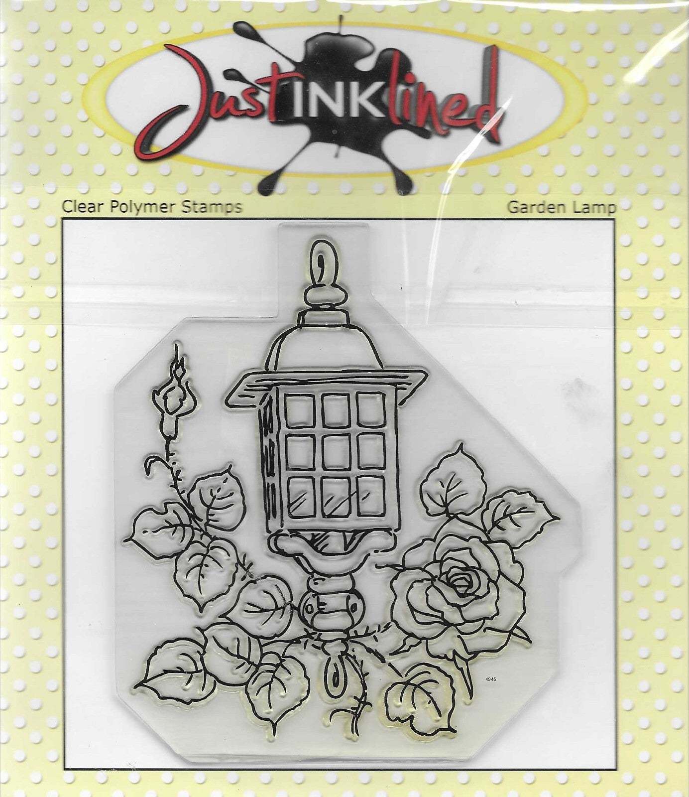 Just Inklined Garden Lamp Stamp - $5.00