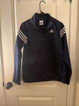 Adidas Track Jacket Boys XL (18-20) Blue/White   3-Stripes Full Zip - €28,83 EUR