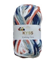 Chenille Yarn Supersoft Knitting Wool Ball, Multi Colour (600 Grams) - £23.74 GBP