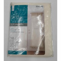 Style Selections ~ 59" X 72" Sheer Door Panel Eggshell Curtain 100% Polyester - $9.00
