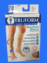 Truform Compression Stockings Unisex 4X-L Beige Open Toe Firm 20-30 mmHg... - $17.99