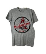 Budweiser Beer Logo Style Gray T-Shirt Officially Licensed  Gray Tee Small - $18.51