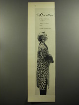 1952 Revillon Somalie Leopard Coat Advertisement - £14.77 GBP