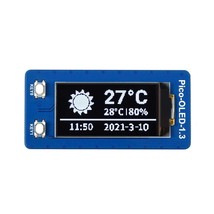 Waveshare 1.3inch OLED Display Module for Raspberry Pi Pico 64128 Pixels with SP - £23.59 GBP