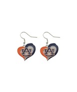 Aminco NCAA Auburn Tigers Swirl Heart Earrings, Team Color, Size 2.5 - $20.76 CAD