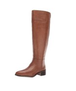 Franco Sarto Women&#39;s Daya Leather Wide Calf Knee High Boots Cognac Size 6 - £30.56 GBP