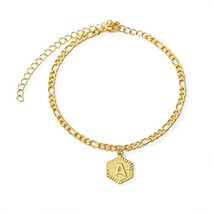 Hot Selling Cuban Link Anklet With Letters Adjustable Stainless Steel Te... - $25.00