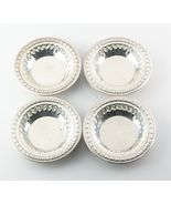 Set of 4 Sterling Silver L Bros Repousse Mini Dishes / Pie Tins Good Con... - $7,595.74 MXN