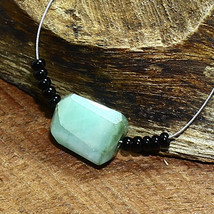 Emerald Faceted Nugget Beads Briolette Natural Loose Gemstone Making Jew... - £2.09 GBP
