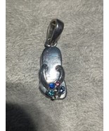 Silver Slipper With Small Mixed Stones see pictures - £3.09 GBP