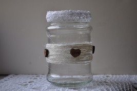 Jar, candle holder Sunflower 2 for the wedding table from Rustic Art. - £5.38 GBP