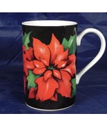 Dunoon Stoneware &quot;Poinsettia&quot; Christmas by Caroline Bessey Mug Cup Scotland - $18.95