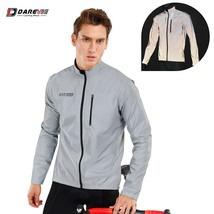 DAREVIE Cycling Jacket Full Reflective Cycling Jacket Removable Sleeves Cycling  - £111.33 GBP