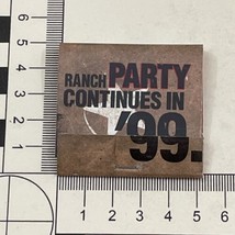 Vintage Matchbook Cover  Ranch Party Continues in  ‘99  Marlboro  gmg Unstruck - £9.72 GBP