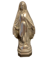 Religious Figurine, Holy Mother, Open Arms, Silvertone Pewter [e-06] - $275.97 MXN