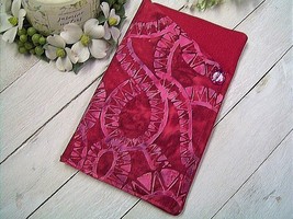 Handmade &quot;SERPENTINE&quot; Batik Fabric Cell Phone Case - Padded - Fits Many Models - £7.87 GBP