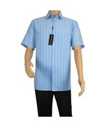 Men Short Sleeve Sport Shirt by BASSIRI Light Weight Soft Microfiber 482... - $46.19