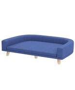Dog Sofa Couch Bed With Washable Cushion For Large Dogs, Cats, Blue - $164.16