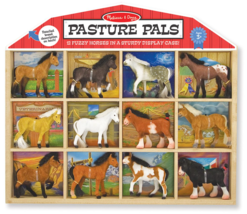 Melissa &amp; Doug Pasture Pals - 12 Collectible Horses With Wooden Barn-Shaped - $19.59