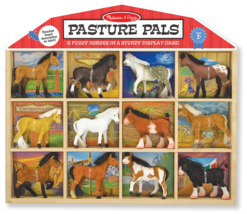 Melissa &amp; Doug Pasture Pals - 12 Collectible Horses With Wooden Barn-Shaped - £15.69 GBP