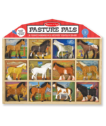 Melissa & Doug Pasture Pals - 12 Collectible Horses With Wooden Barn-Shaped - $19.59