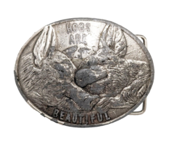 Hogs Are Beautiful Dec. 1975 Pork Council 1st Casting Made In USA Belt B... - £8.92 GBP