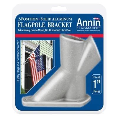 2-Position Aluminum Flagpole Bracket, 1.25-In. - $35.64