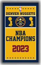 Denver Nuggets Basketball Team Champions 2023 Flag 90x150cm3x5ft Fan Best Banner - £10.97 GBP
