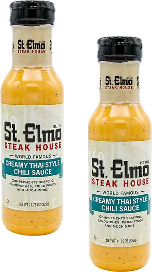 St. Elmo Steak House Creamy Thai Style Chili Sauce, 2-Pack 11.75 oz. Bottles  - £24.10 GBP