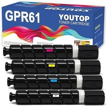 4Pk Remanufactured Gpr-61 Toner Cartridge Replacement For Canon Imagerun... - $924.99