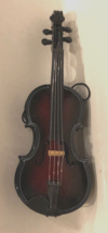 New Miniature Violin holiday Ornament 5 Inches Wood Music Instrument replica - $12.59