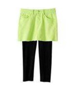 Girls Skirt Leggings Vanilla Star Green Black Adjustable Waist Denim Min... - $14.85