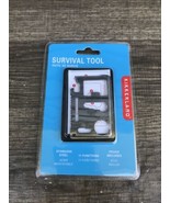 Stainless Steel Survival Tool Card 11 Function with Carry Pouch Stainles... - £5.57 GBP
