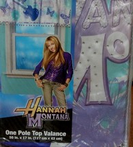 Disney Hannah Montana Pole Top Valance - 50&quot; x 17&quot; - BRAND NEW IN PACKAGE - $21.77