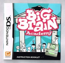 Nintendo DS Big Brain Academy Instruction Manual only - $4.74