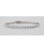 18k White Gold Diamond Tennis Bracelet TDW = 7.00 cts G Color VS Clarity... - $9,618.20