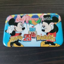 Walt Disney World WDW Happy 29th Birthday Cast Pin Button Mickey &amp; Minni... - £3.93 GBP