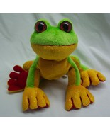 GANZ Webkinz SOFT BRIGHT GREEN TREE FROG 7" Plush Stuffed Animal Toy - $14.85