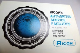 Ricoh's Authorized Service Facilities guide brochure FLEX TLS vintage - $239.86 MXN