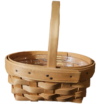 1999 Longaberger 6.5” Basket with Protector - $19.75