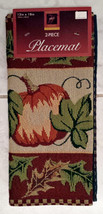 Windham Home Collection Country Harvest Brown Greed Red Orange 2 Piece Placemats - £4.78 GBP